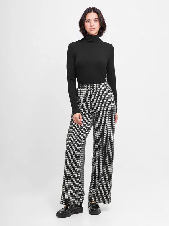 Mademoiselle Yeye, Relaxed Rhythm Trousers, flash, black white, Hose