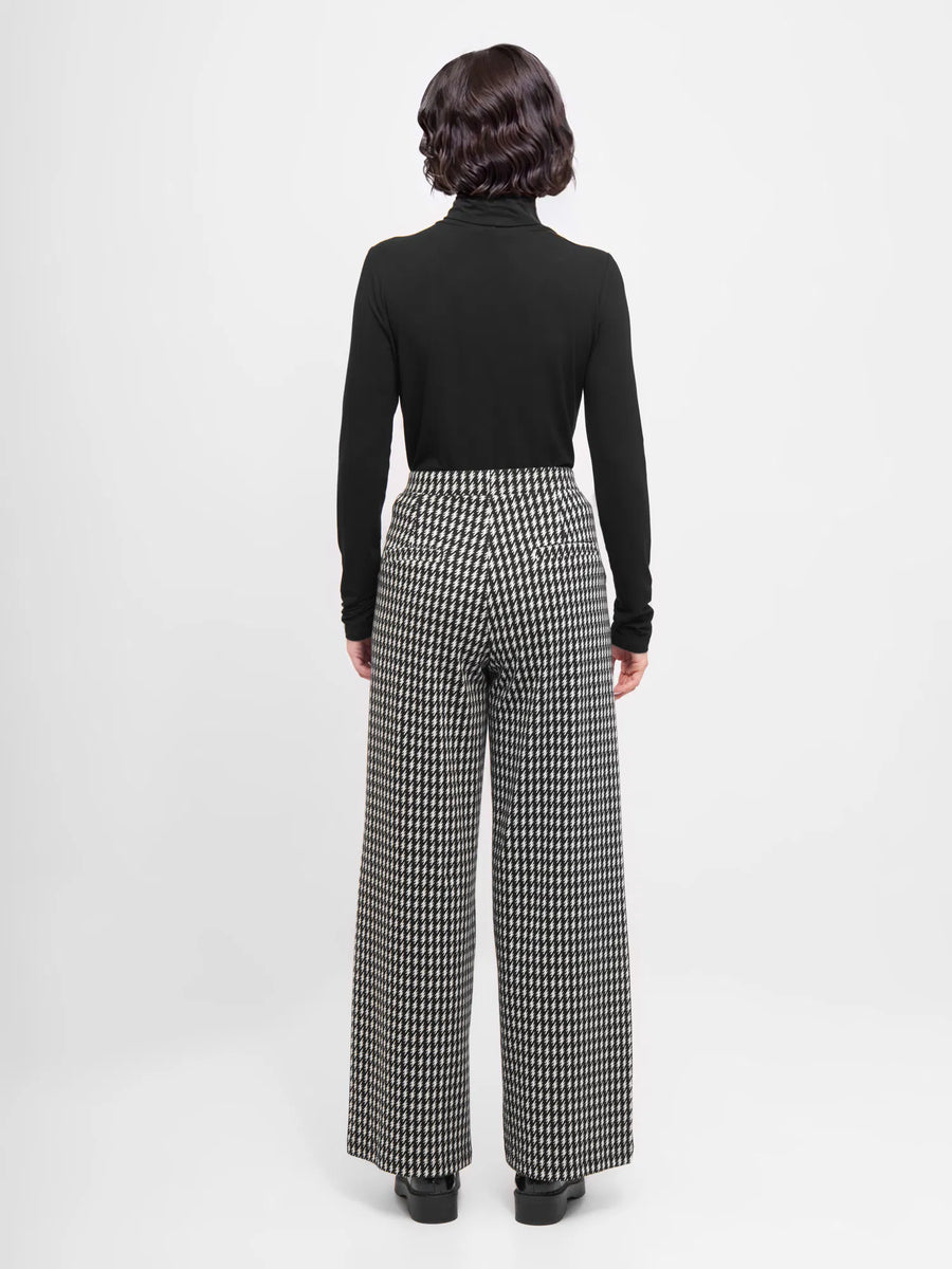 Mademoiselle Yeye, Relaxed Rhythm Trousers, flash, black white, Hose