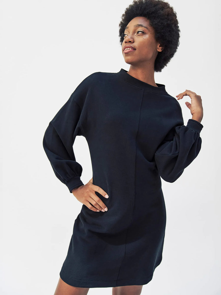 Mademoiselle Yeye Snazzy Silhouette Dress, Sweatkleid mit Ballonärmeln