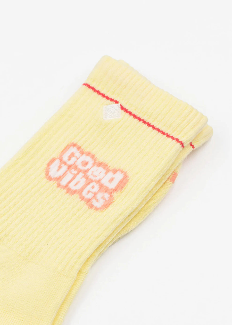 J.Clay Socken Good Vibes, gelb