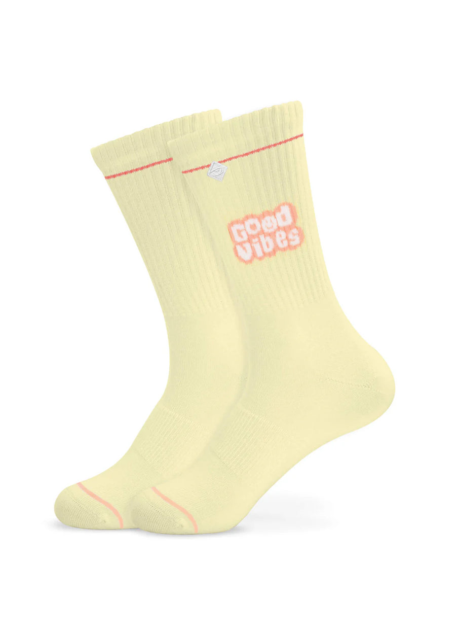 J.Clay Socken Good Vibes, gelb