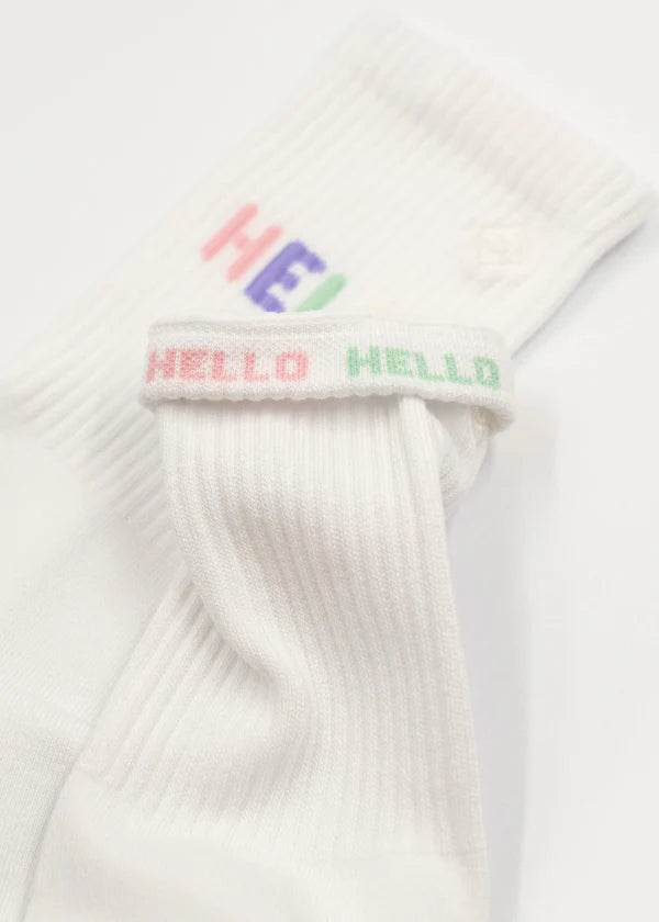 J.Clay Tennissocken weiß Hello