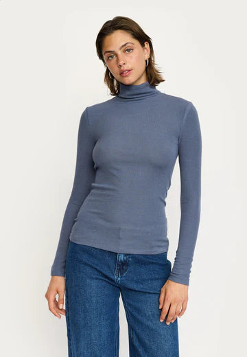 Soft Rebels SRFenja Rollneck Top, Rollkragenshirt Grisaille