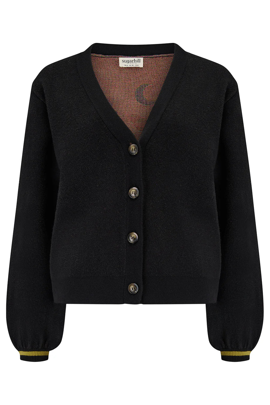 Sugarhill Adrian Cardigan black snake floral