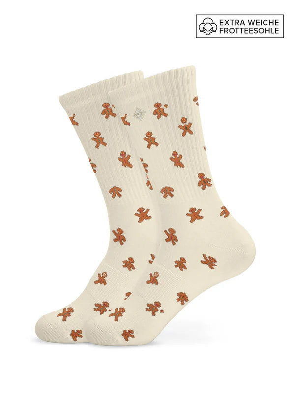 J.Clay Socken Weihnachten Lebkuchen, Gingerbread beige