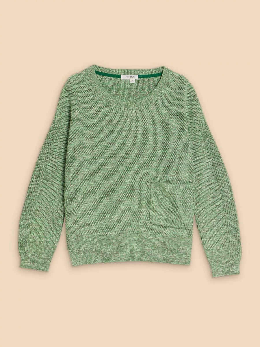White Stuff Northbank Pullover mid green