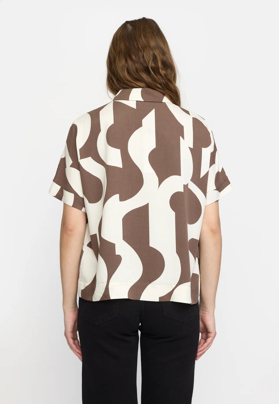 Soft Rebels SRFiona Freedom SS Shirt, Bluse, earthy artscape