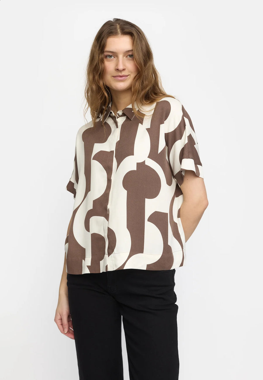 Soft Rebels SRFiona Freedom SS Shirt, Bluse, earthy artscape
