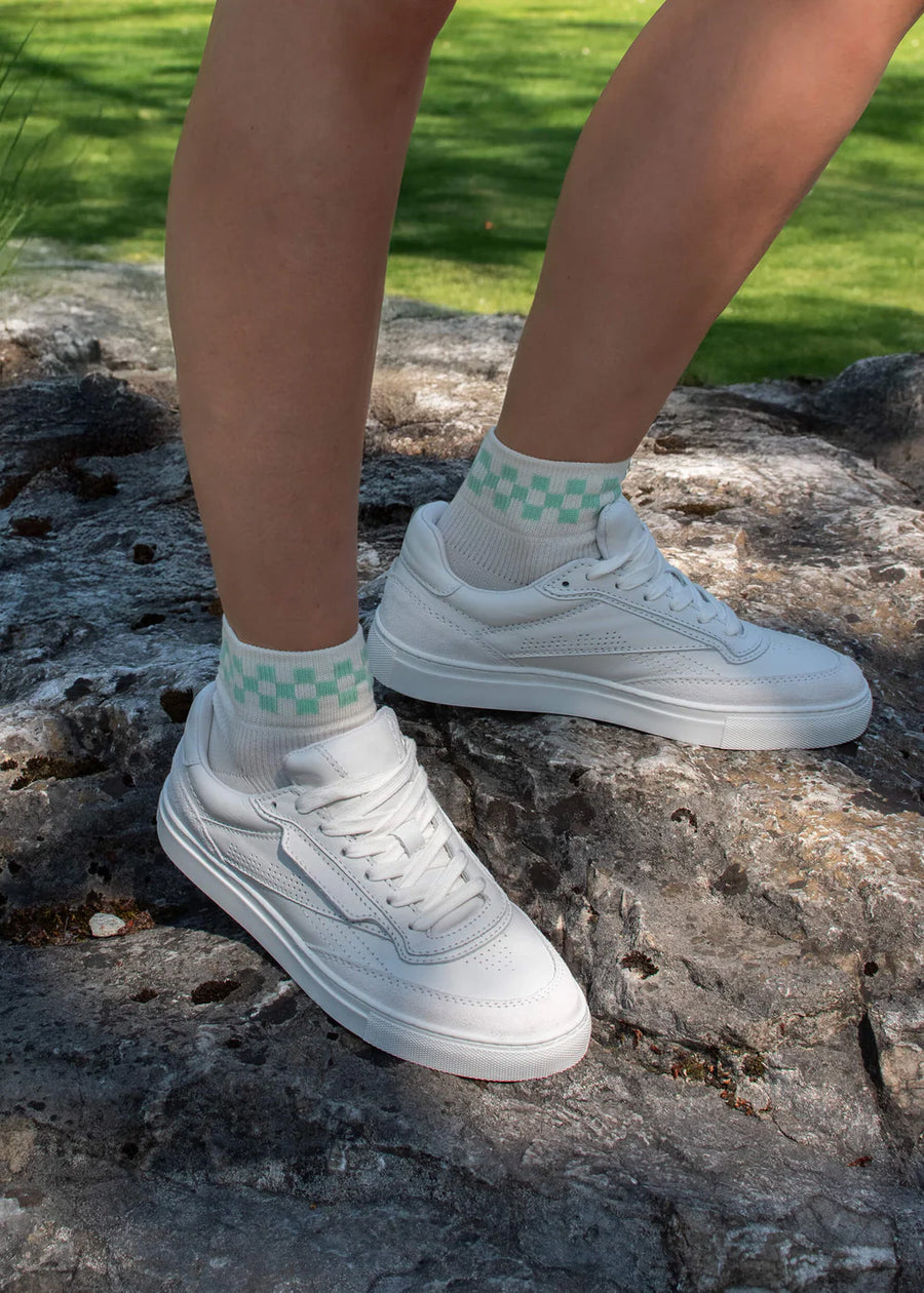J.Clay Sneaker-Socken mint check
