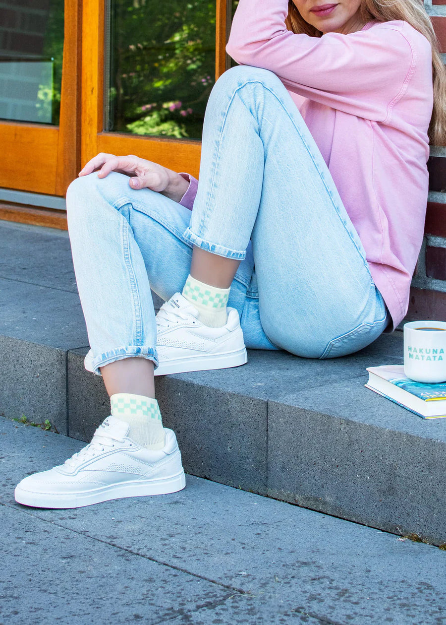 J.Clay Sneaker-Socken mint check