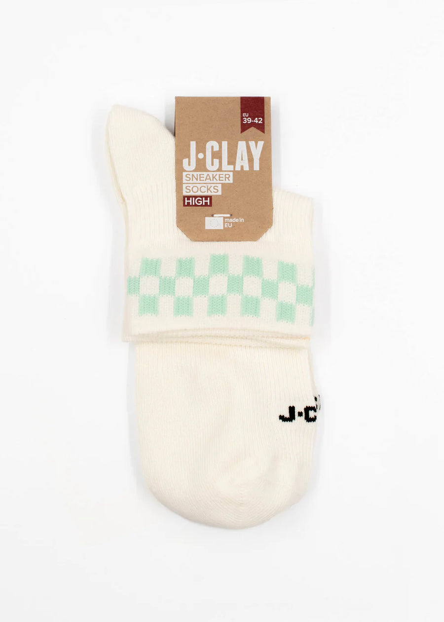 J.Clay Sneaker-Socken mint check