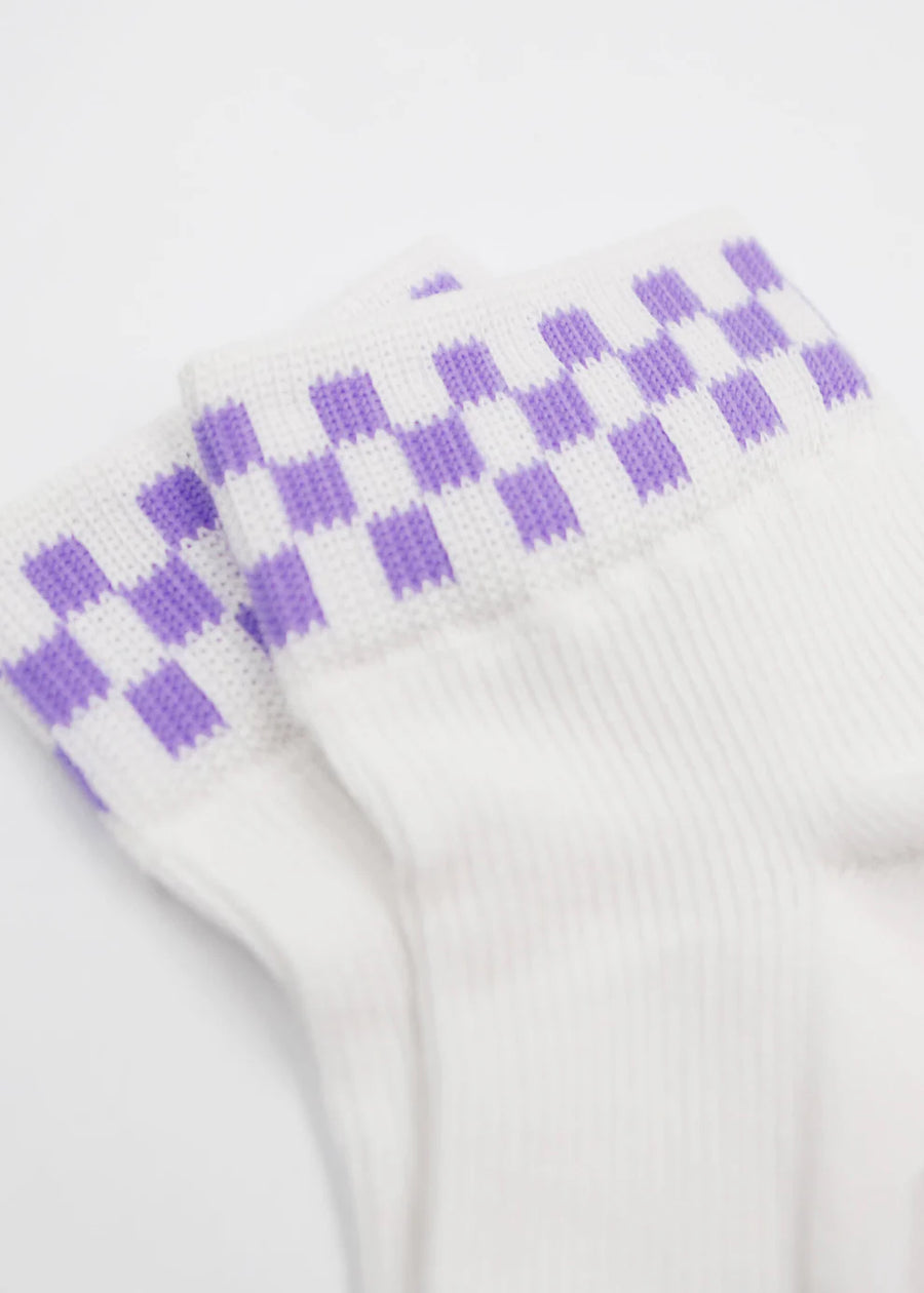 J.Clay Sneaker-Socken grape check