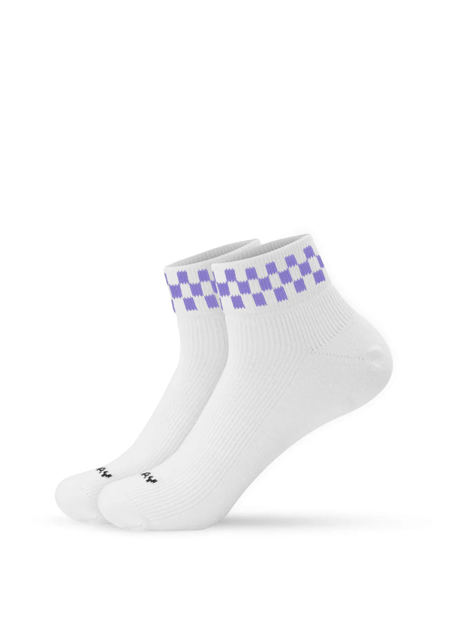 J.Clay Sneaker-Socken grape check