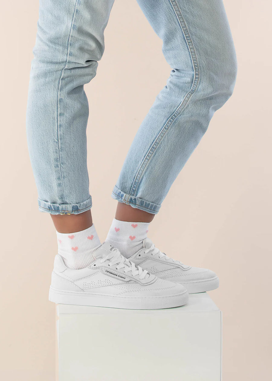 J.Clay Sneaker-Socken pink hearts