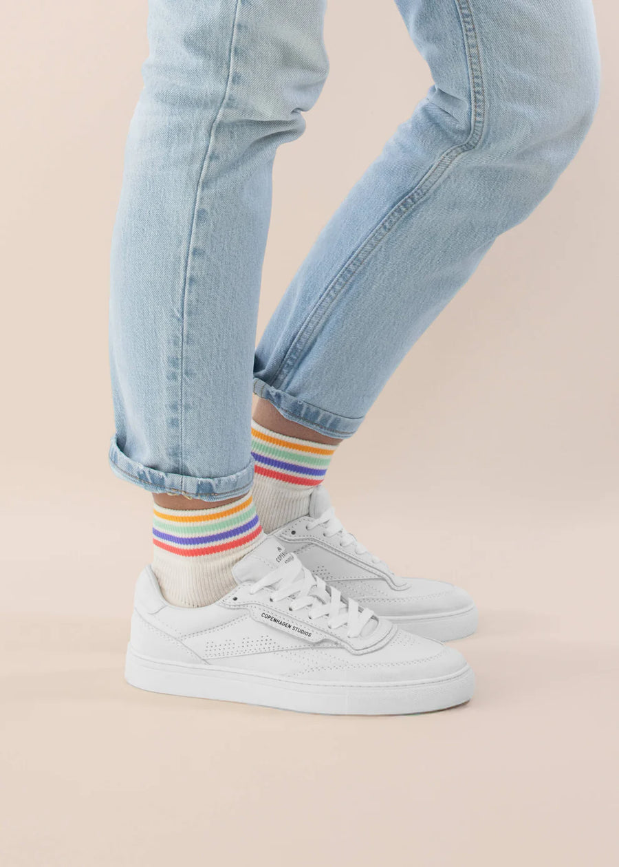 J.Clay Sneaker-Socken multi stripes, beige