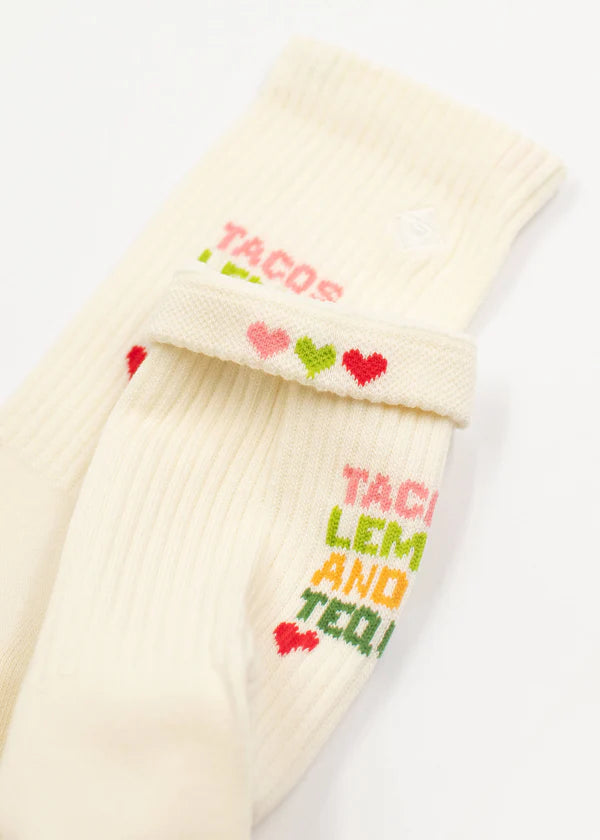 J.Clay Tennissocken Tacos Lemons & Tequila