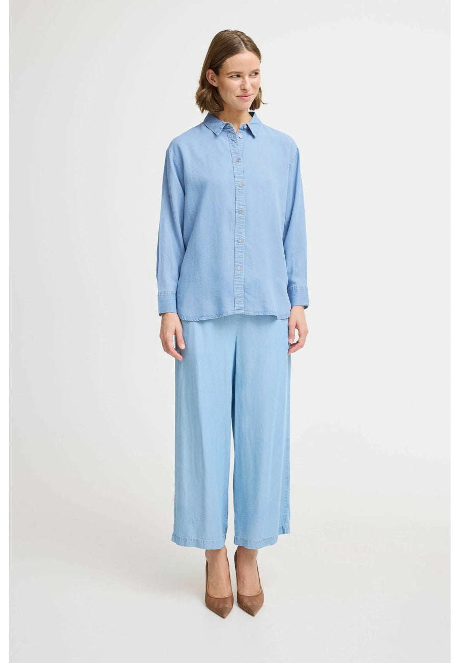 B.young Bykosmo Hemd light blue denim