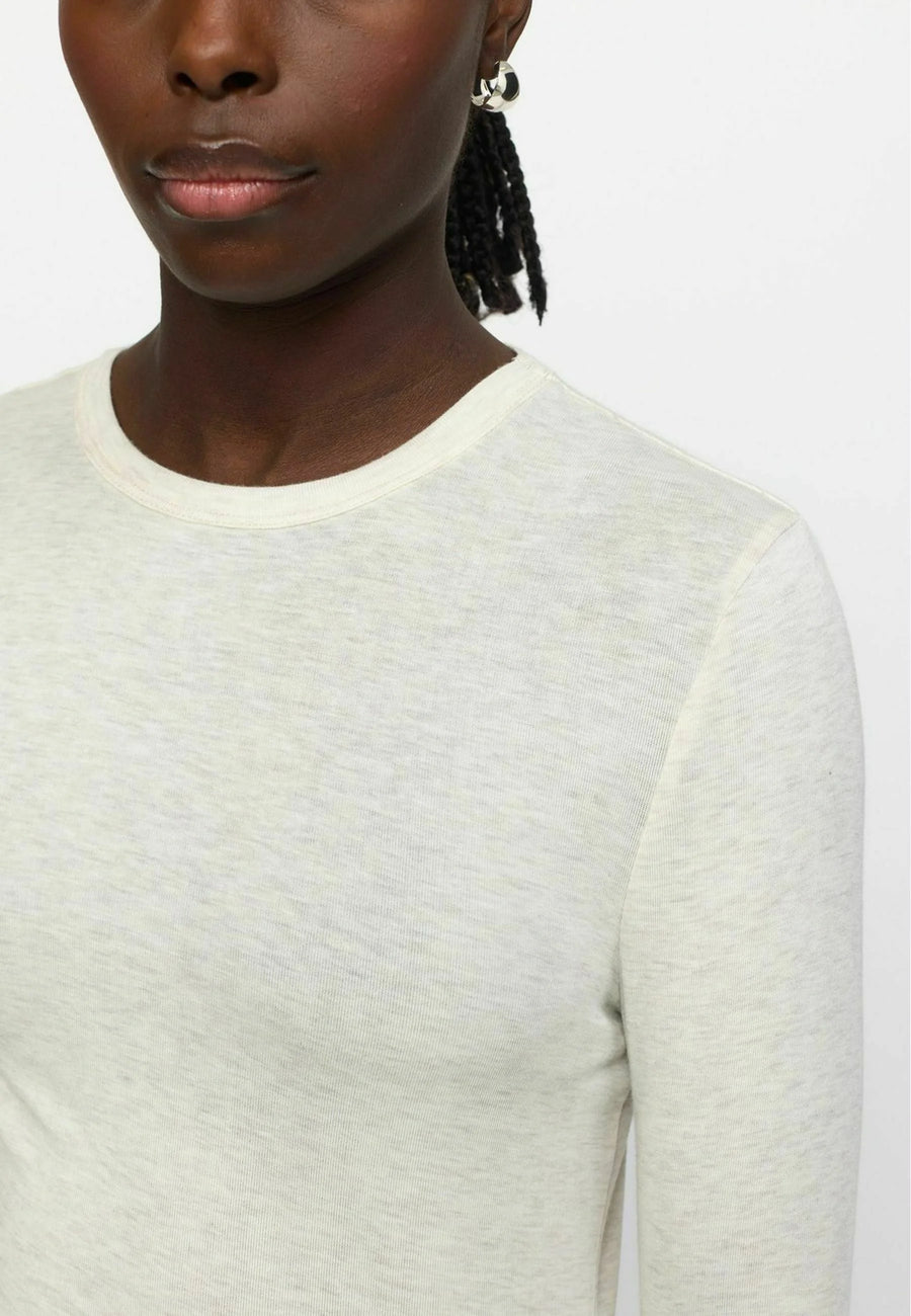 Soft Rebels SRRoman O-Neck Langarmshirt arctic wolf melange