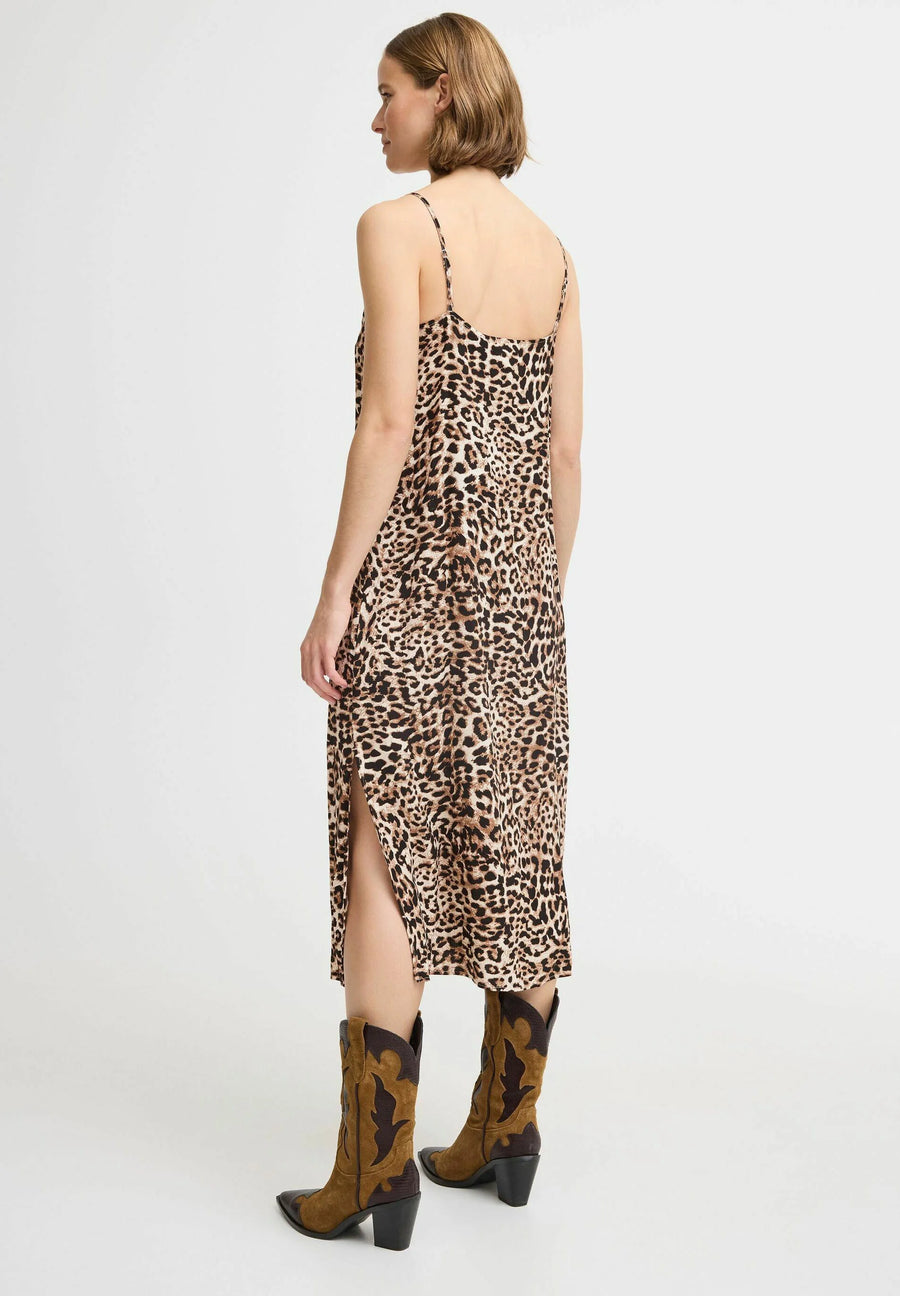 B.young Bymmjoella Kleid, birch leopard