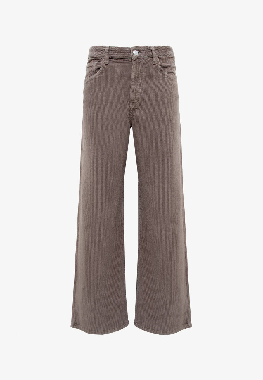 Mavi Malibu Cord-Wide-Leg-Hose, charcoal gray