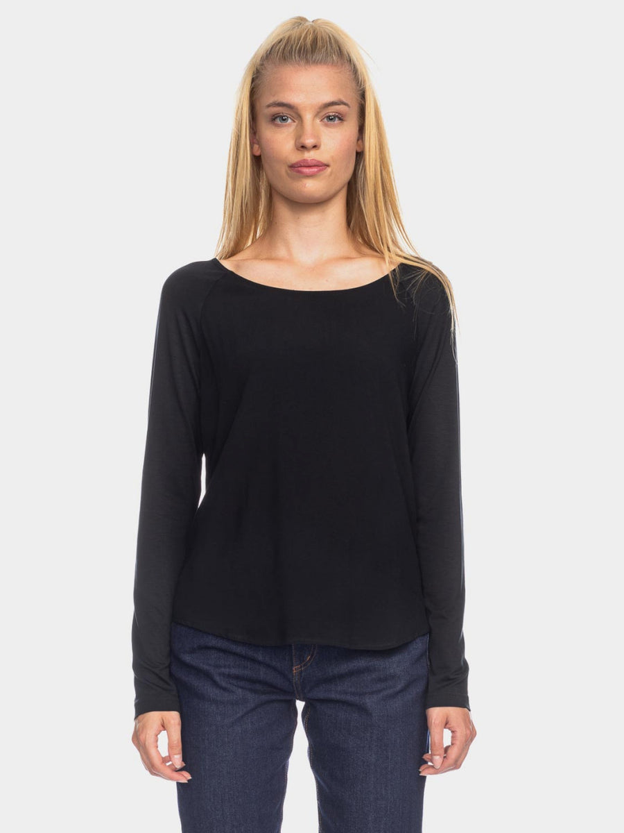 ATO Langarmshirt Mindy black