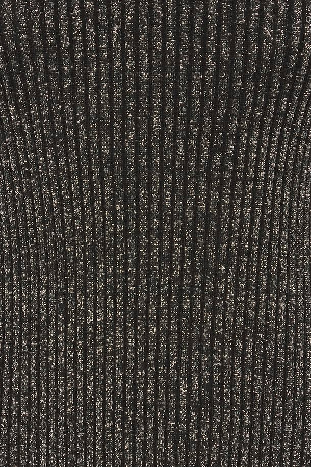 ICHI Ihcosimo Pullover silber schwarz mit Glitzer