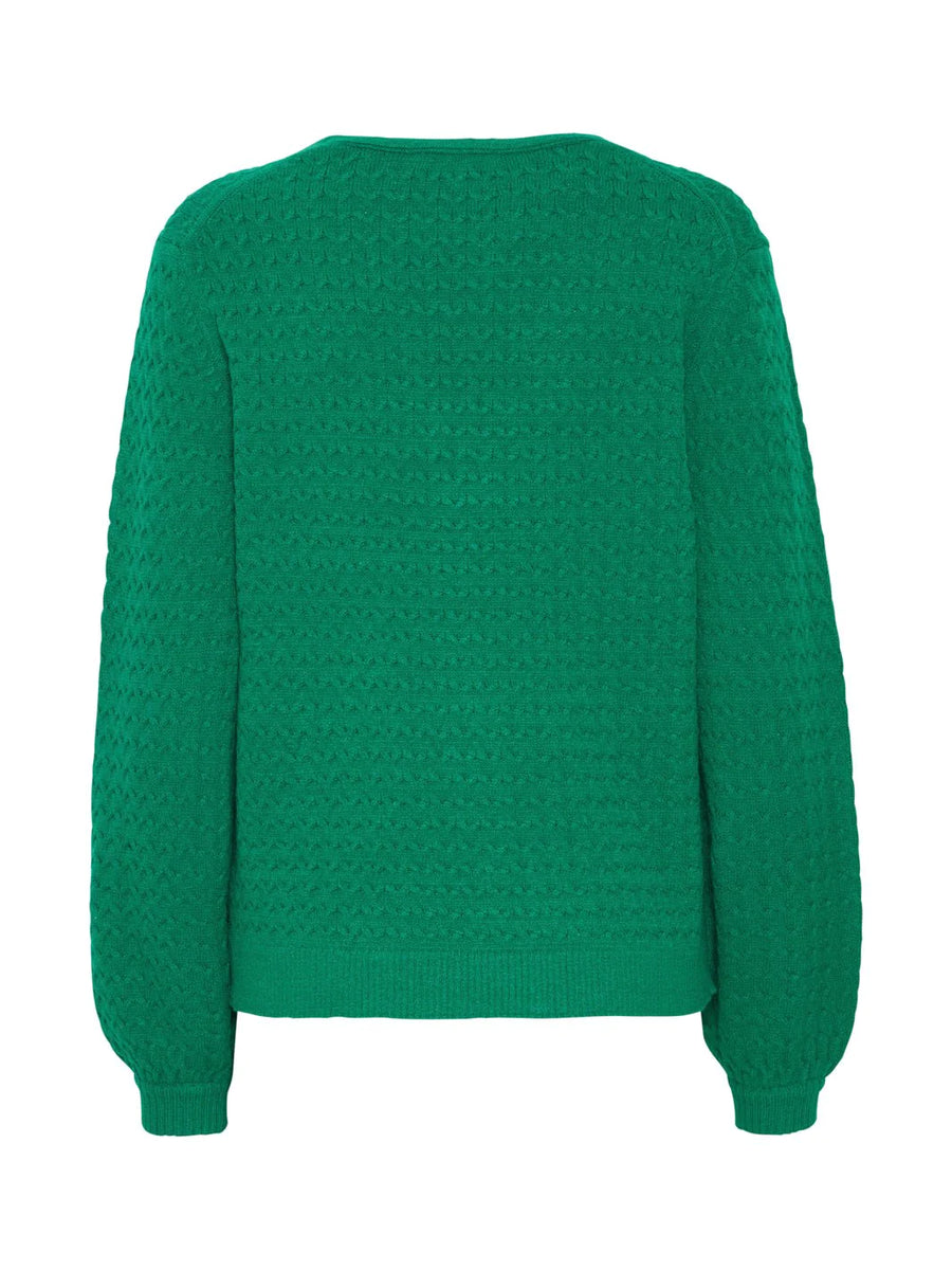 B.young Bymilo Vneck Pullover cadmium green