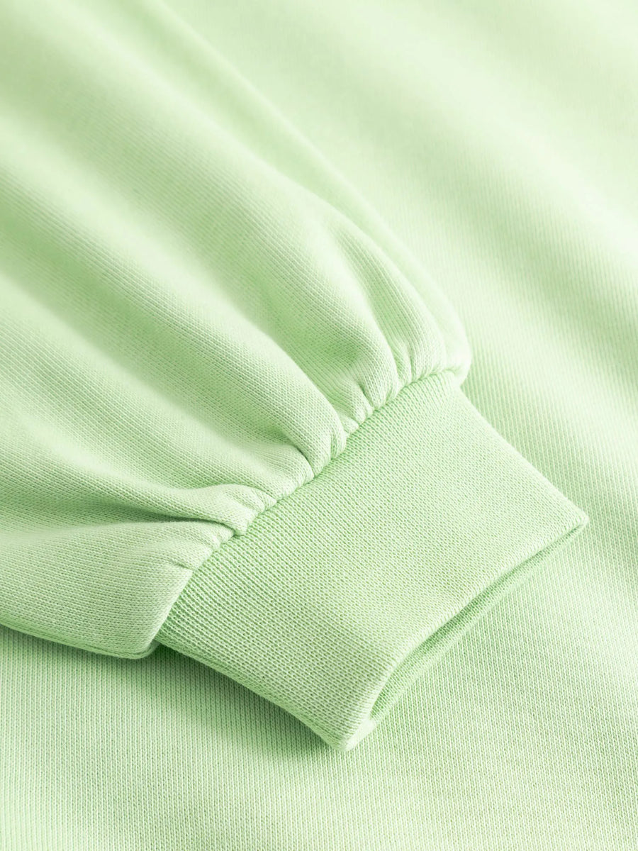 Mademoiselle Yeye Caffe Amore Sweatshirt, pistachio green