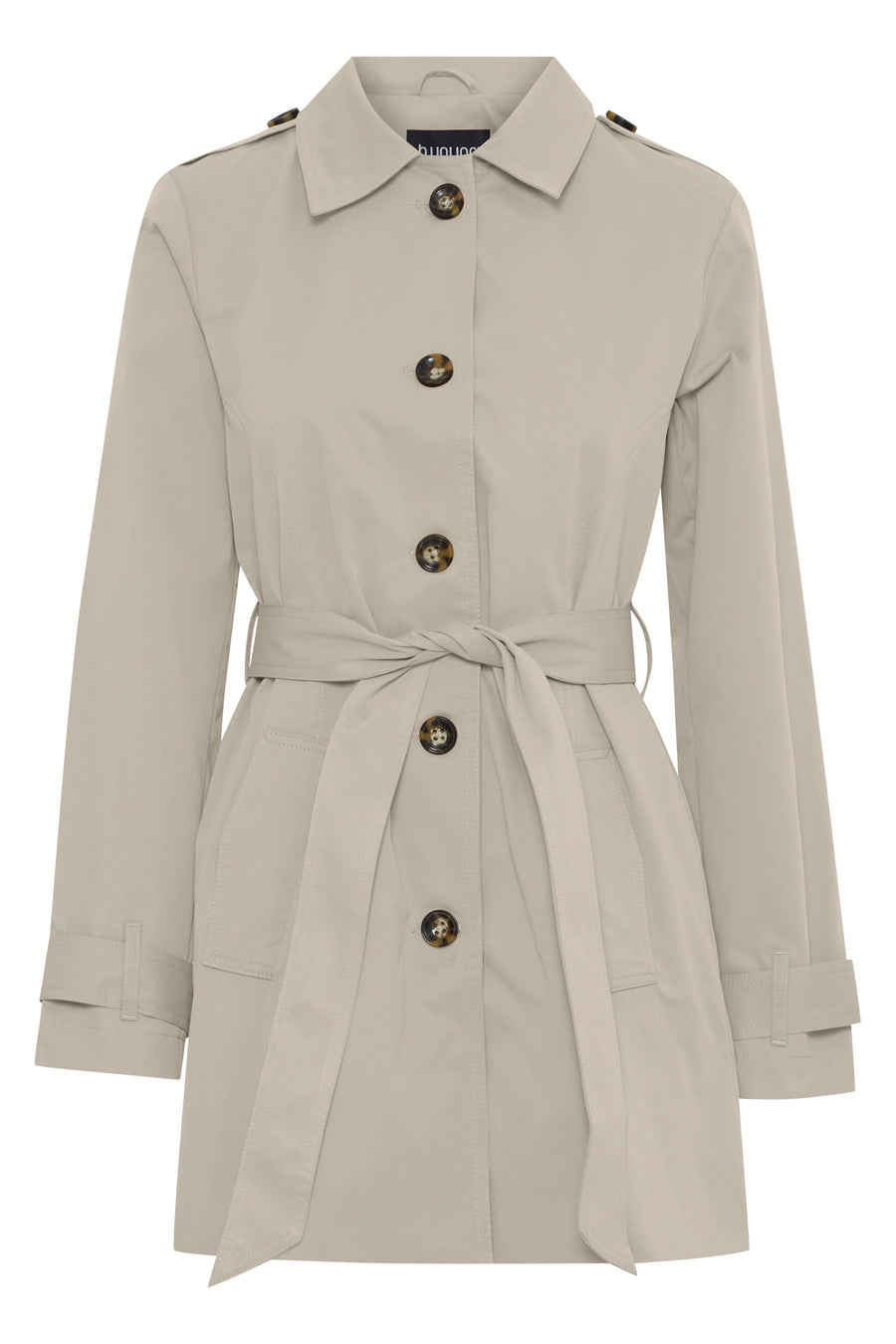 B.young Byamona Mac Coat Trenchcoat cement beige Jacke