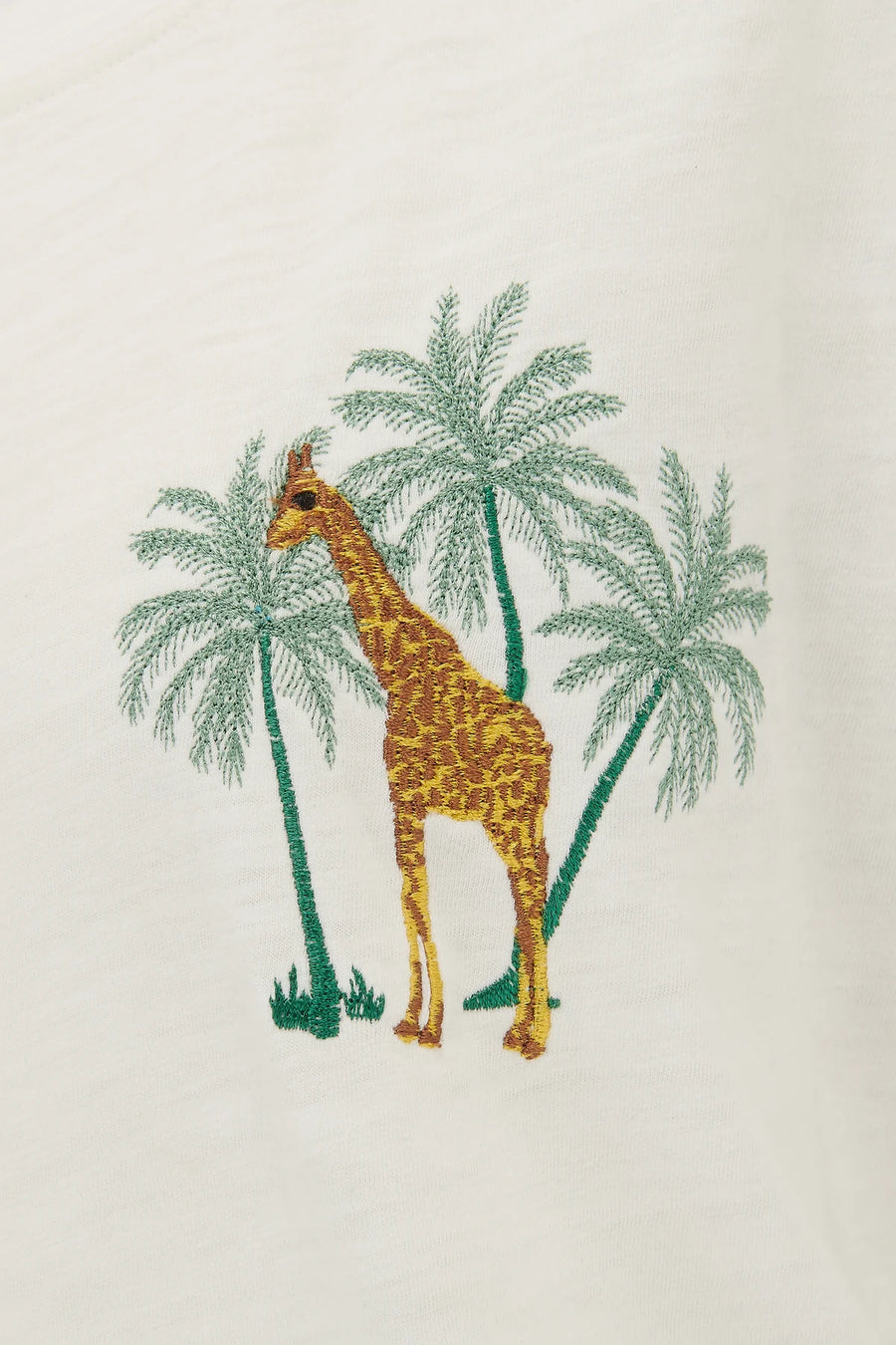 Sugarhill Chrissy Relaxed Tank T-Shirt jungle, off white, Giraffe