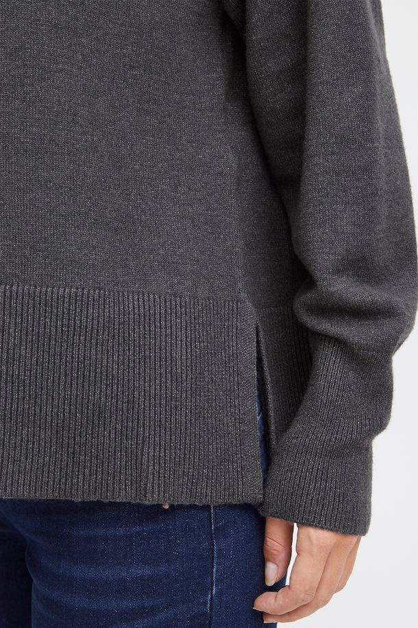 Pulz Pzsteffi Rollneck dark grey melange