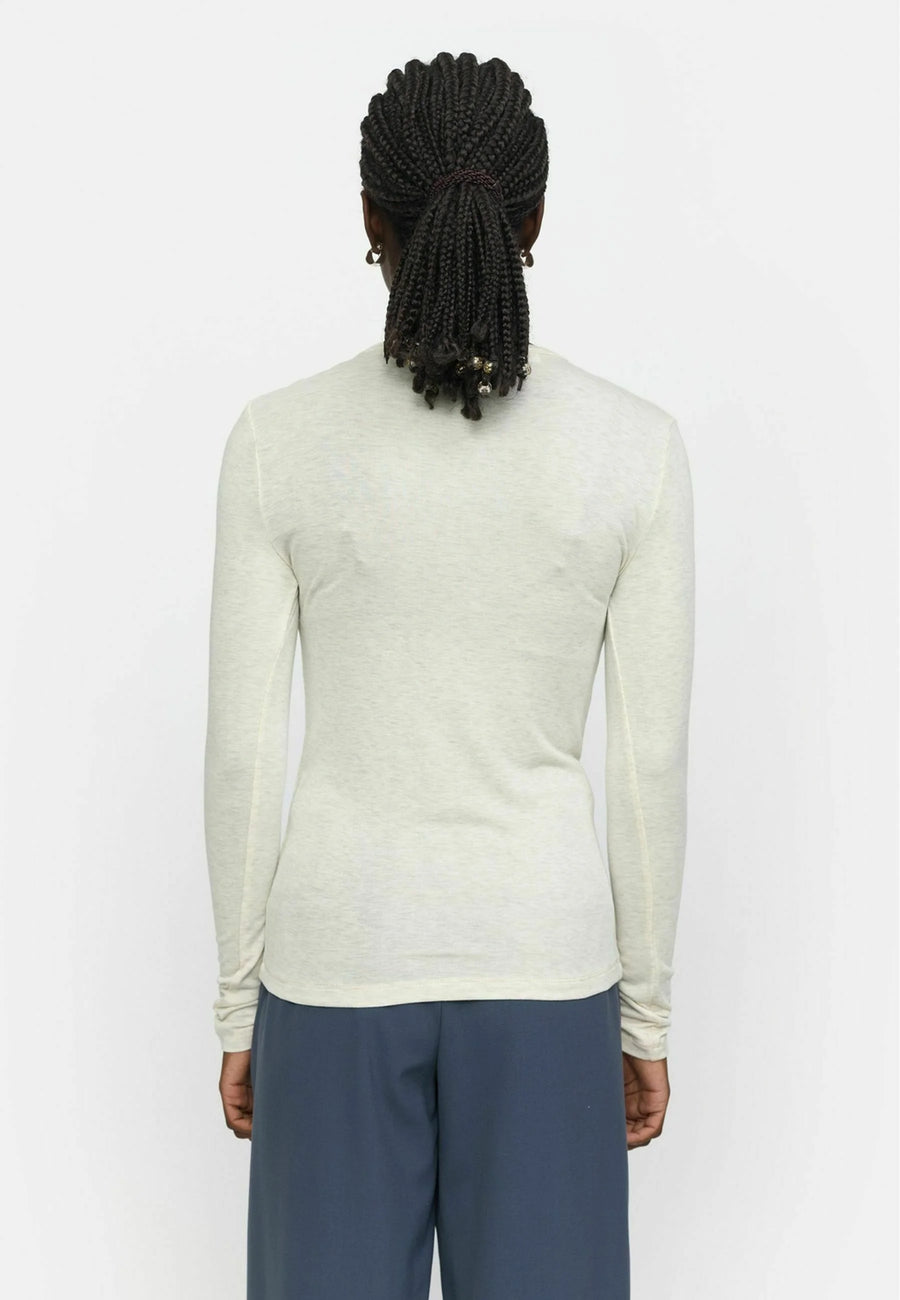 Soft Rebels SRRoman O-Neck Langarmshirt arctic wolf melange