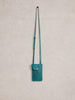White Stuff Coco Weaver Leather Phone Bag, dk teal, Handtasche
