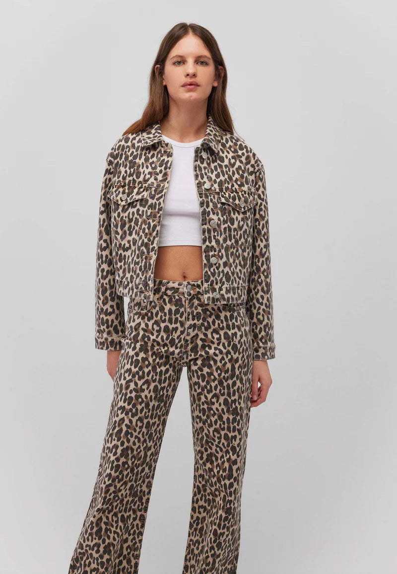 Mavi Maren Jeansjacke Leopard Denim