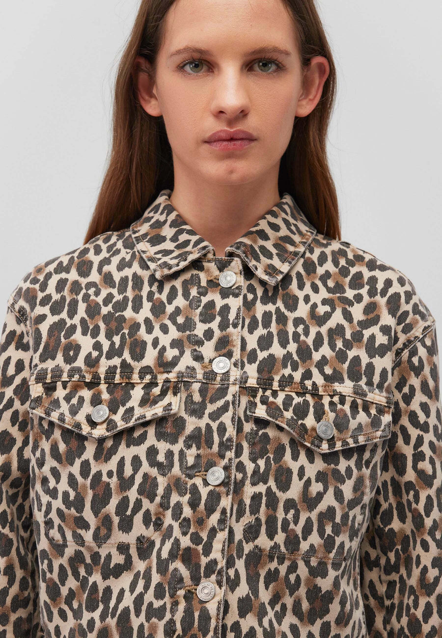 Mavi Maren Jeansjacke Leopard Denim