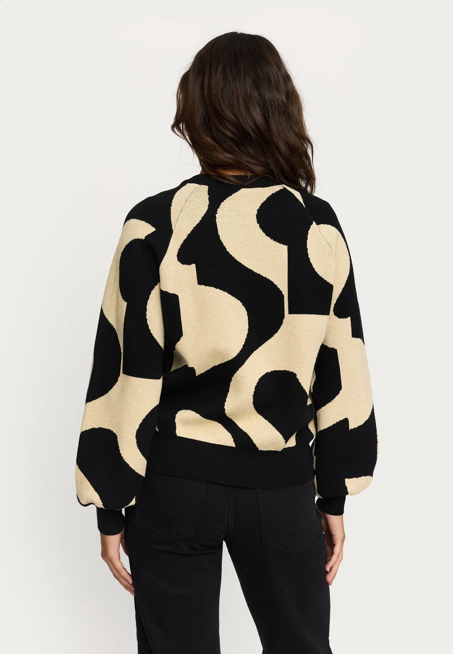 Soft Rebels SRSima Scape Knit, Strickpullover black