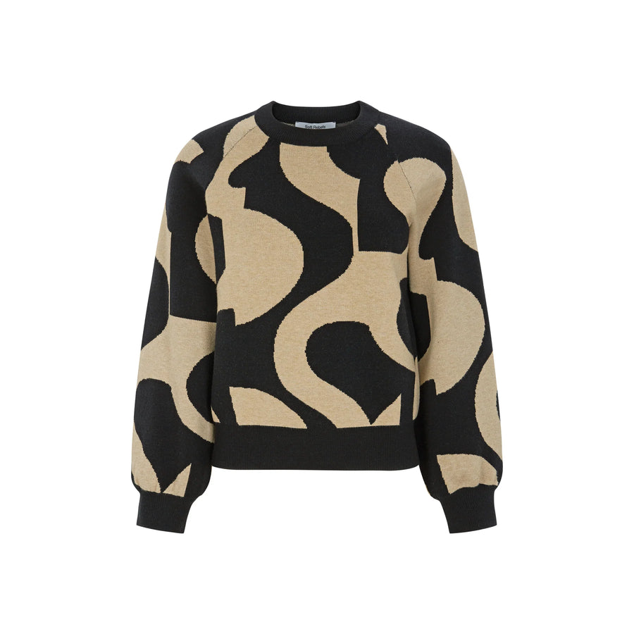 Soft Rebels SRSima Scape Knit, Strickpullover black