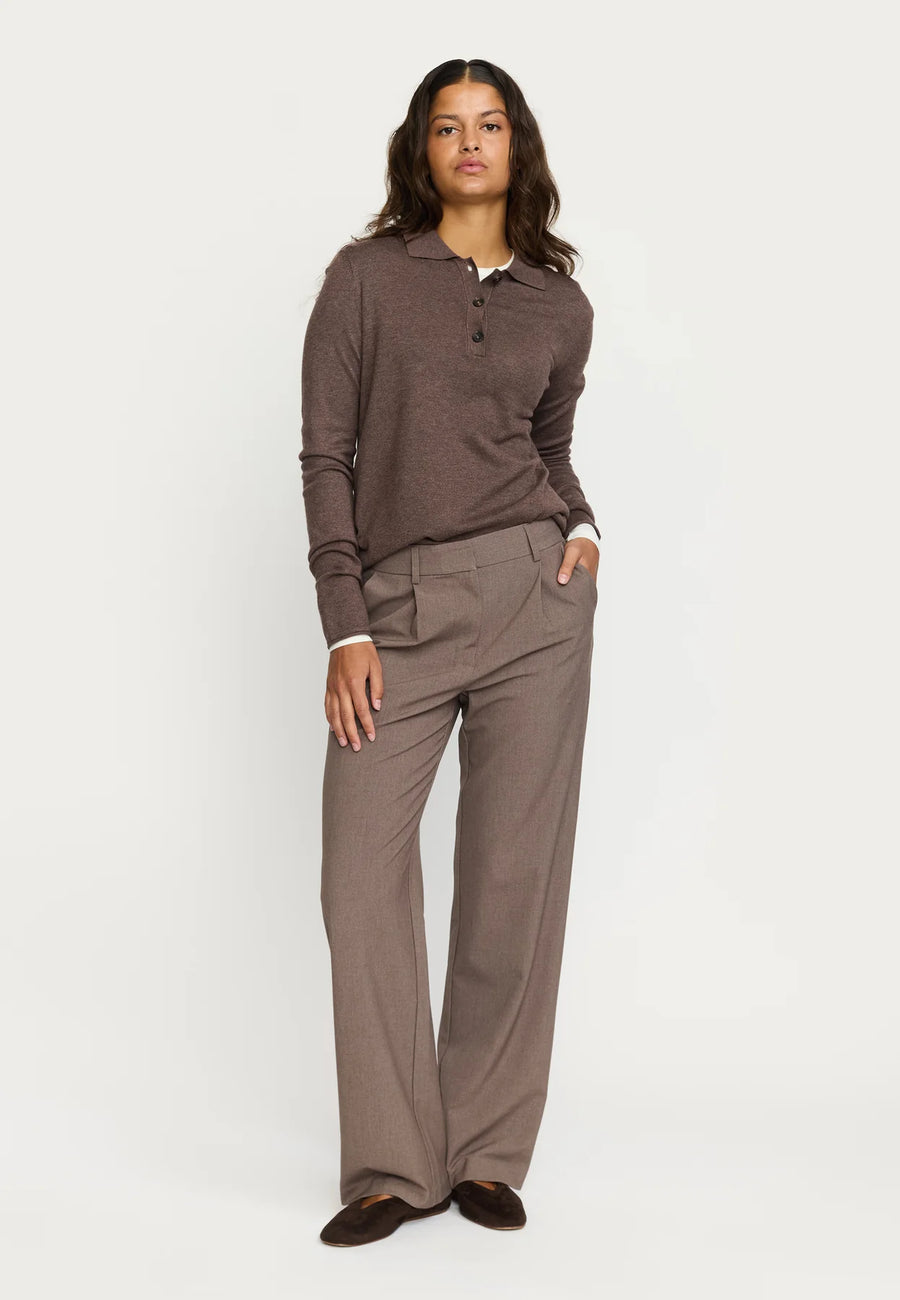 Soft Rebels SRNori Knit, Strickpullover coffee quartz braun