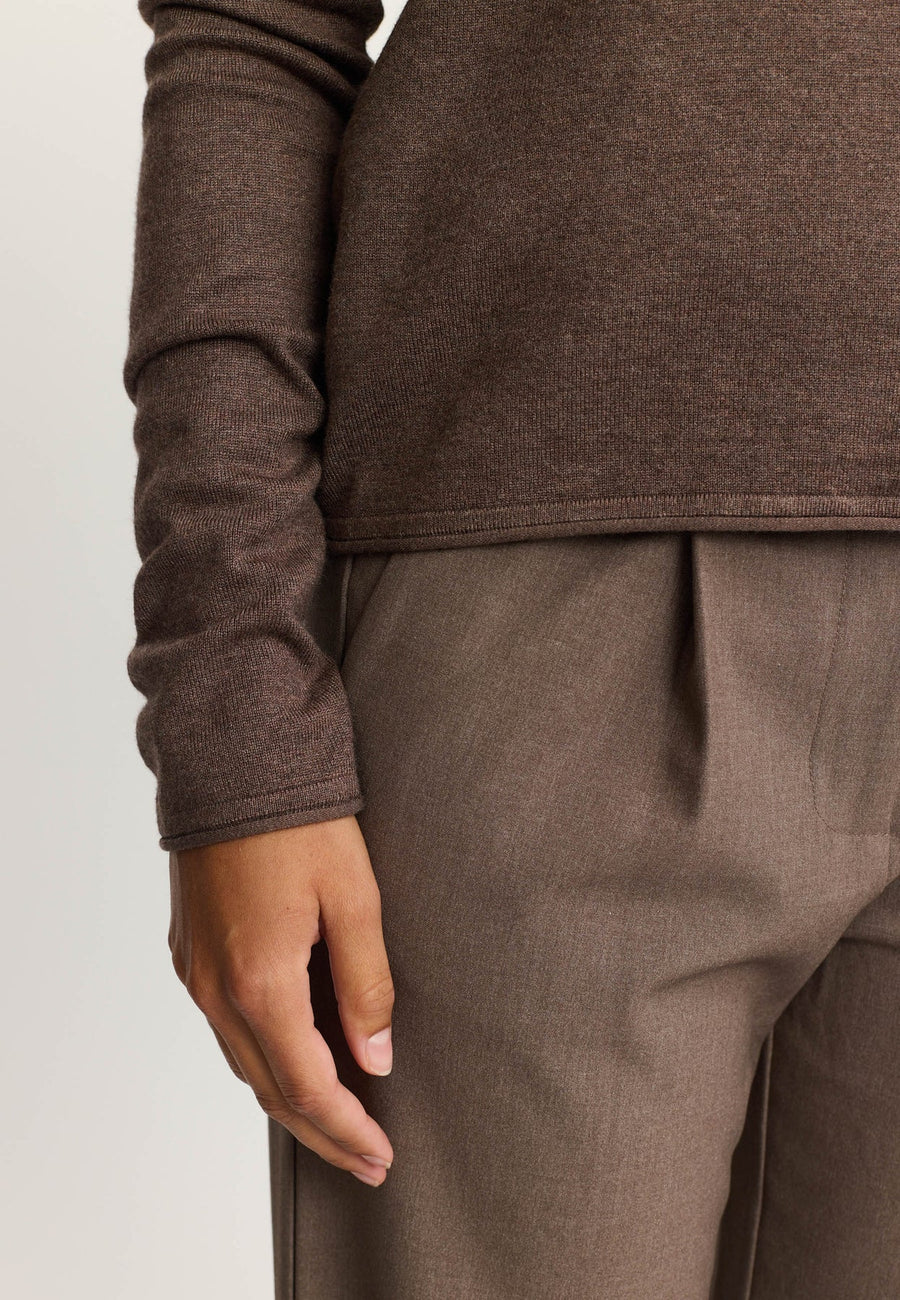 Soft Rebels SRNori Knit, Strickpullover coffee quartz braun