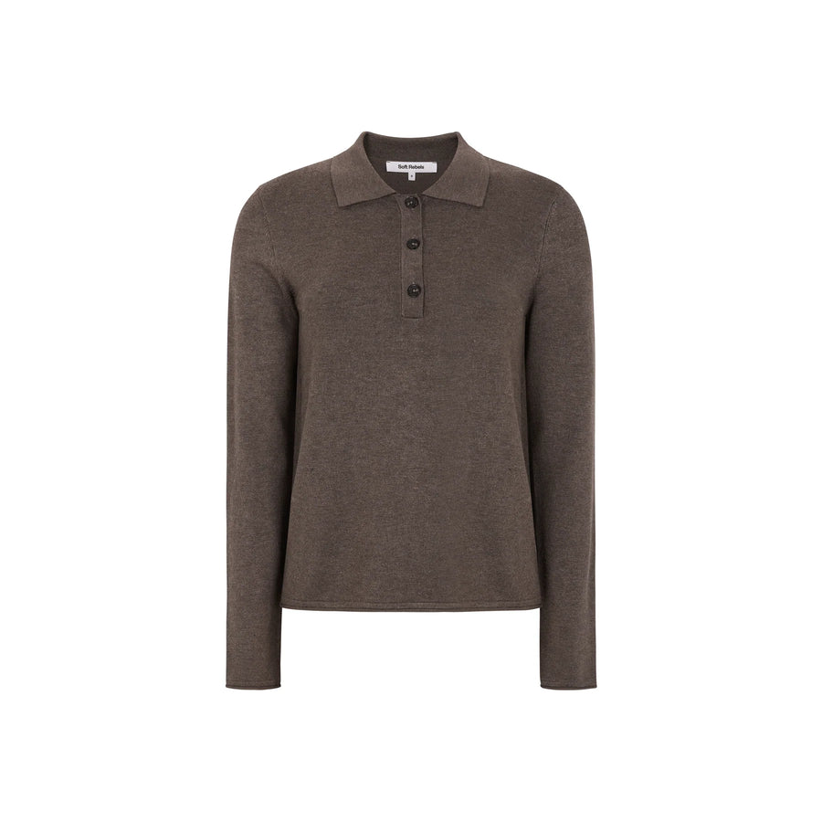 Soft Rebels SRNori Knit, Strickpullover coffee quartz braun