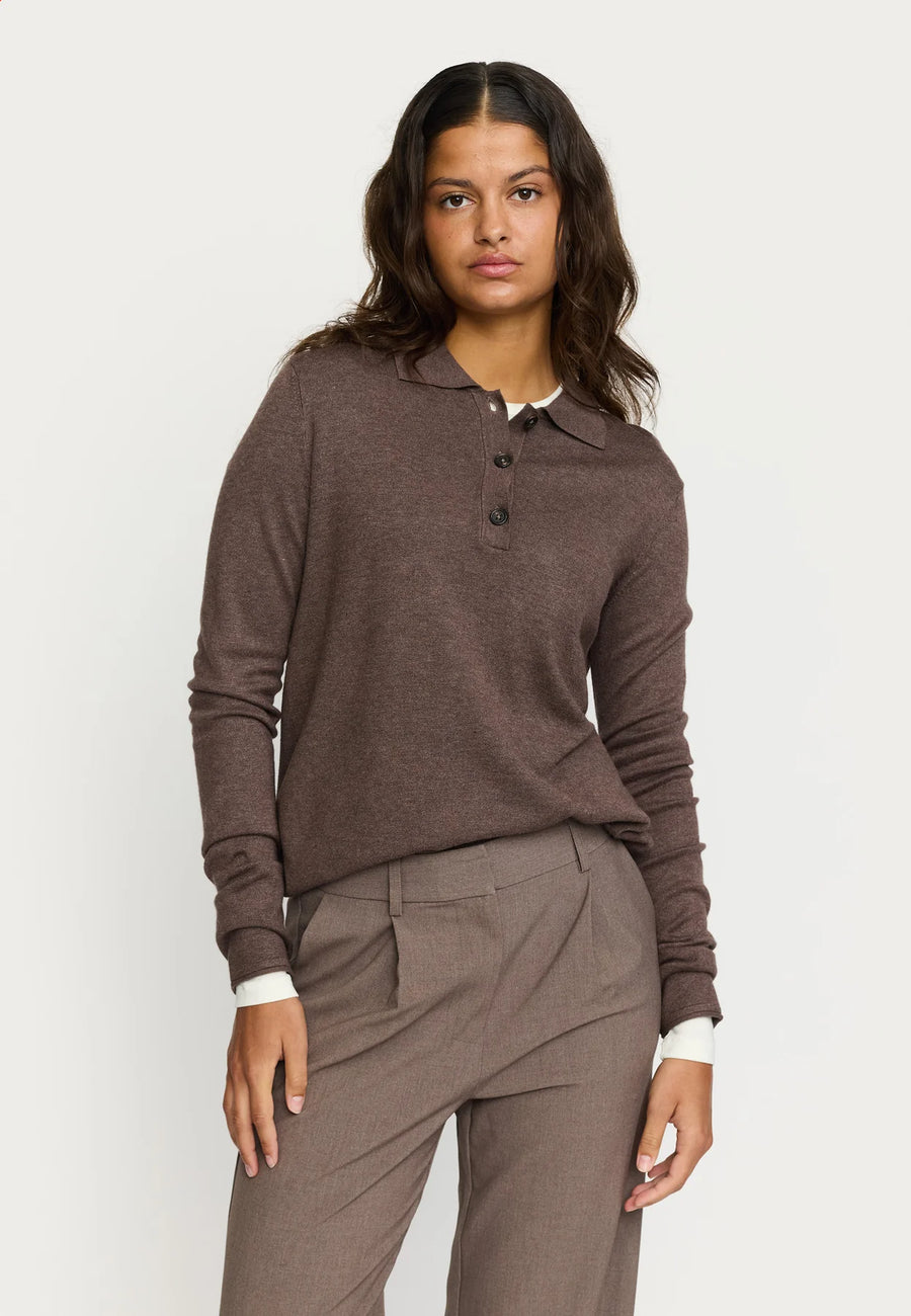 Soft Rebels SRNori Knit, Strickpullover coffee quartz braun