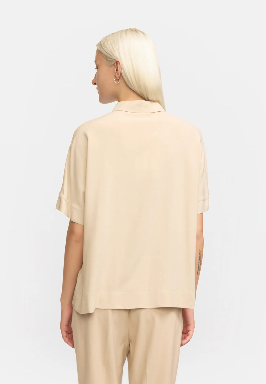 Soft Rebels SRFreedom Bluse SS feather gray, beige