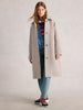 White Stuff Kelsey, Wollmantel, Texture Wool Blend Coat, ivory mlt