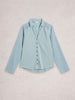White Stuff Annie Mix Jersey Shirt, Bluse, dus green
