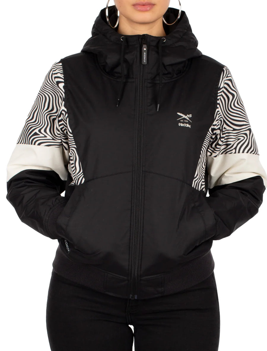 Iriedaily Jacke Blotchy black white zebra