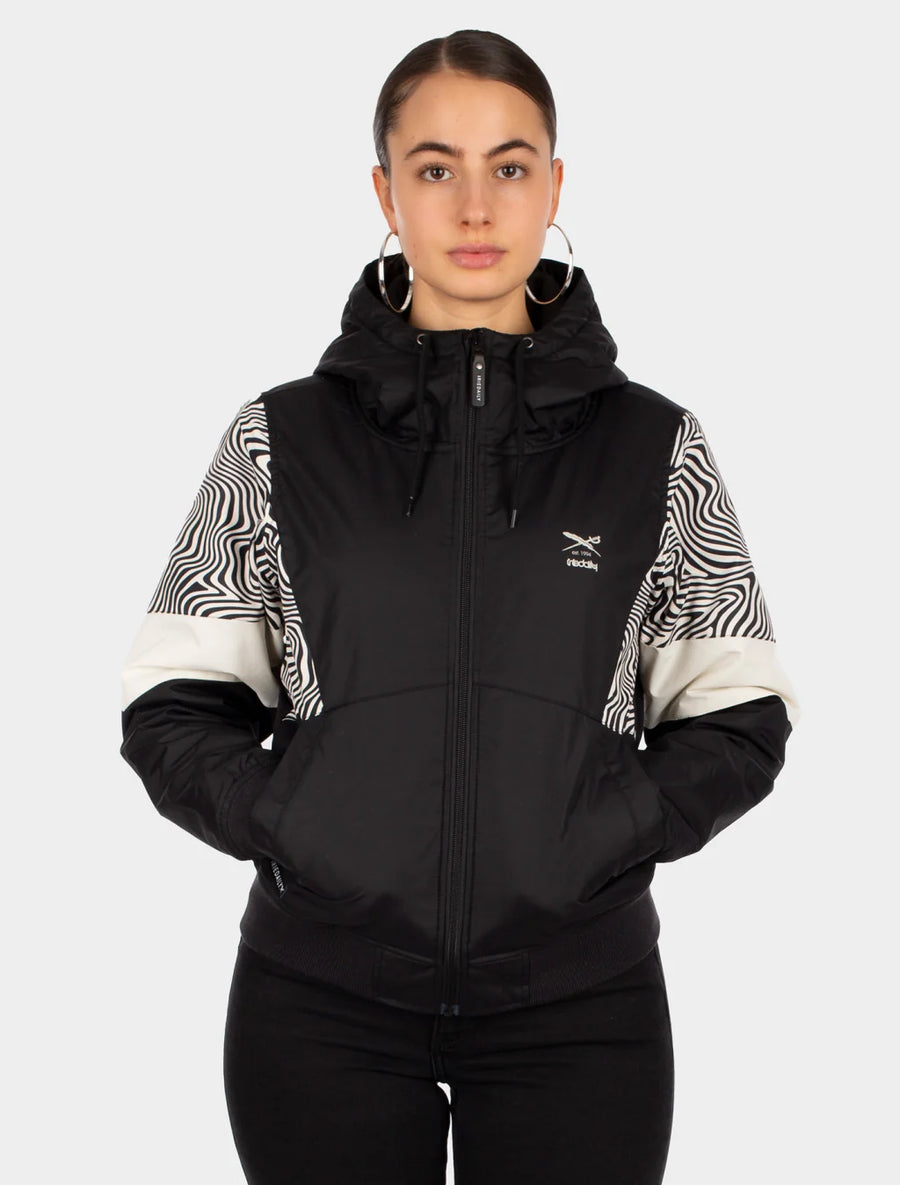 Iriedaily Jacke Blotchy black white zebra