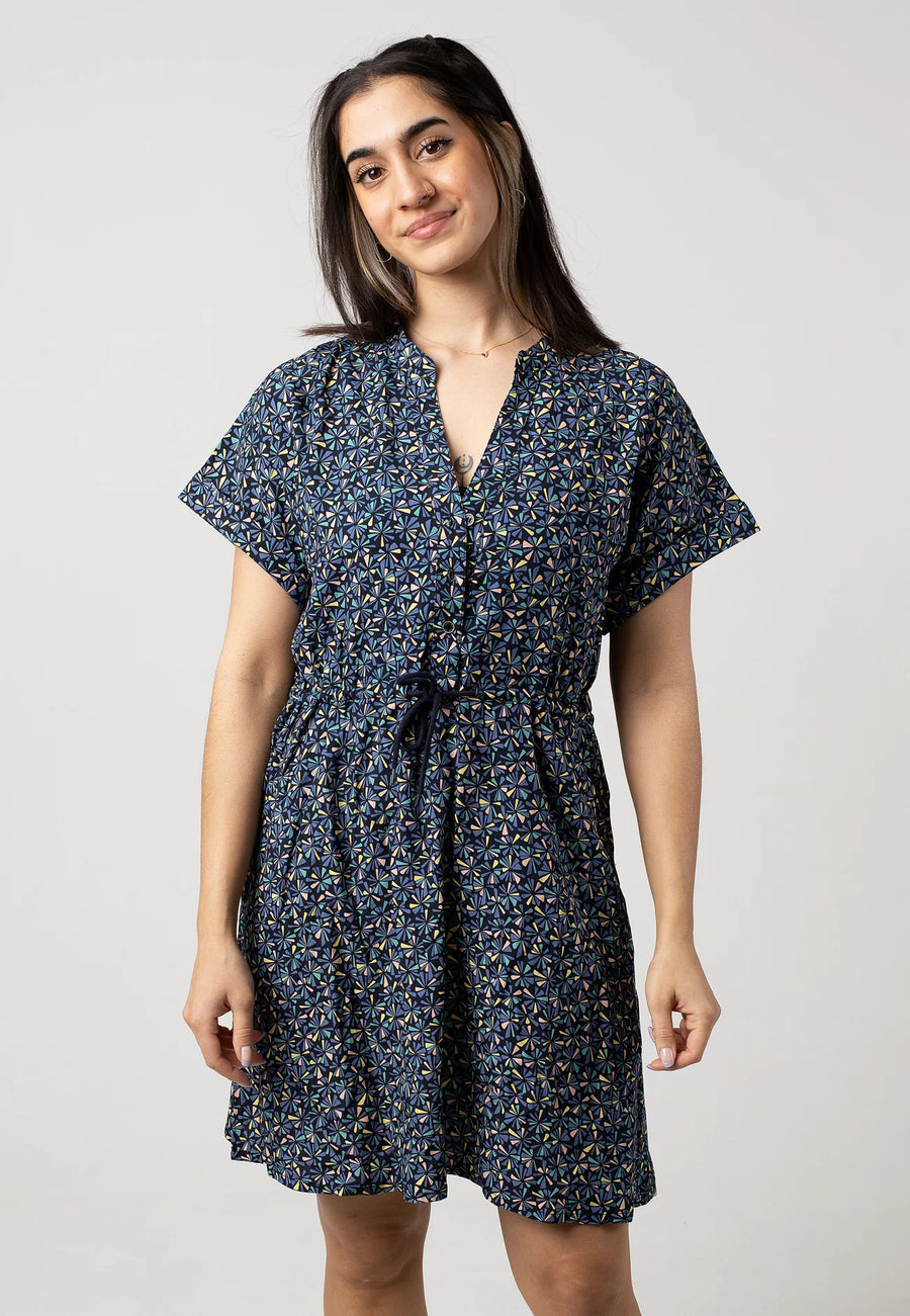 Iriedaily Kleid Franji Short Dress color coal blau, Kleid