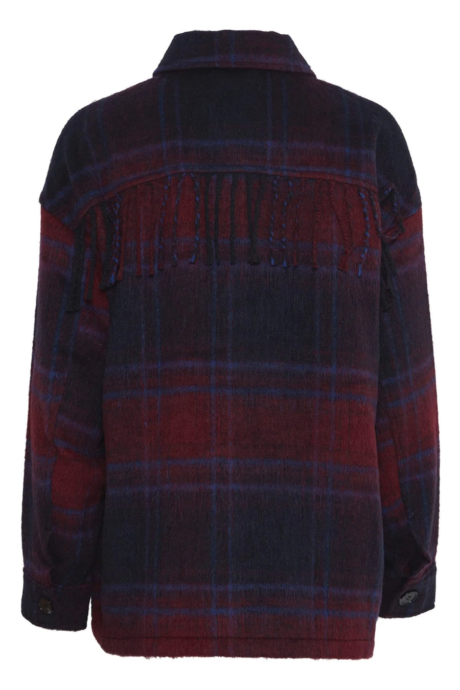 Ichi Ihfinara Jacke dark navy checked, kariert