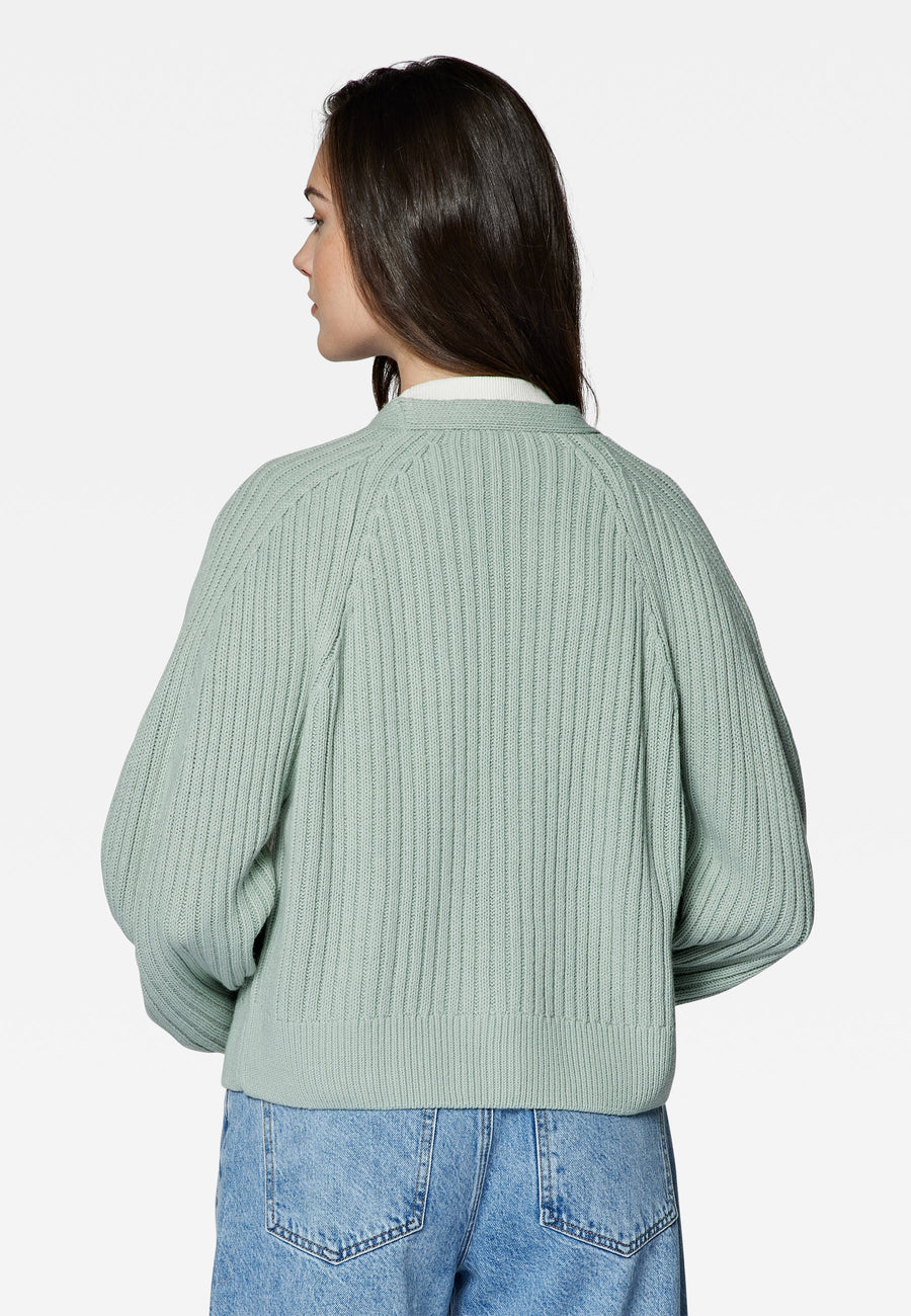 Mavi Cardigan short mint