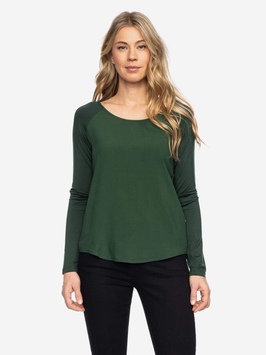 ATO Langarmshirt Mindy movi green